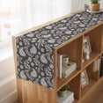 thumbnail image 6 of Table Runners 72 Inches Long Dress Scarves, Grey Paisley Farmhouse Kitchen/Dining Table Runner, Coffee Tablerunners, Ethnic Vintage Floral Botanical Abstract 16x72 Inch, 6 of 9