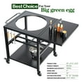 thumbnail image 2 of Grill Table For Big Green Egg Stand, Outdoor Grill Nest Compatible With Large Big Green Egg And Other Inch Models16-22 Inch Kamado Grills ( Only Cart, Not Include The Grill), 2 of 5