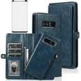thumbnail image 1 of MYKOMI Phone Case for Samsung Galaxy Note 8 Wallet Detachable Cover with HD Screen Protector and Flip Credit Card Holder Cell Accessories Glaxay Note8 Not S8 Galaxies Gaxaly Women, 1 of 7