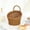 Brown#2, variant on Plastic Woven Wall Basket | Rattan Style Storage Organizer | Vintage Decorative Hanging Bin | Kitchen & Bathroom Small Item Holder | 6.7x6.7x6.1 Inches