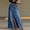 Dark Blue, variant on Morttic Women's Wash Denim Long Maxi Skirt – High Waist Relaxed High Slit Classic Back Pocket Western Streetwear A-Line Skirt Blue，S