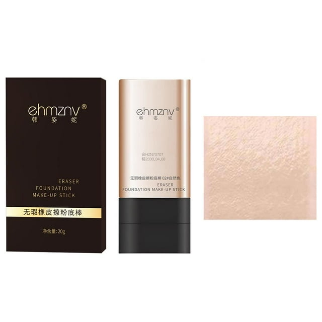 Concealer Eraser Foundation Stick Face Makeup Hydrating Foundation Stick With Brush Convenient Long Lasting Moisturizing Foundation Stick Daily Makeup