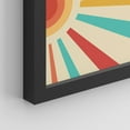 thumbnail image 5 of PixonSign Framed Wall Art Mid-Century Modern Retro Sunshine Landscape Prints, Set of 4 Abstract Geometric Wall Decor Arts, Wall Décor, Adhesive Canvas Poster, Modern Home Artwork - 11"x14" Black, 5 of 5