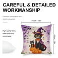 thumbnail image 2 of Halloween Cats Witch Costumes Linen toss pillowcase decoration pillowcase gifting preferred 18x18 inch cushion cover 4 sets sofa pillowcase sofa bedroom living room car, 2 of 8