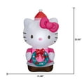thumbnail image 6 of 4.5 ft Hello Kitty in Dress Christmas Airblown Yard Inflatable, Multicolor, by Sanrio, 6 of 6