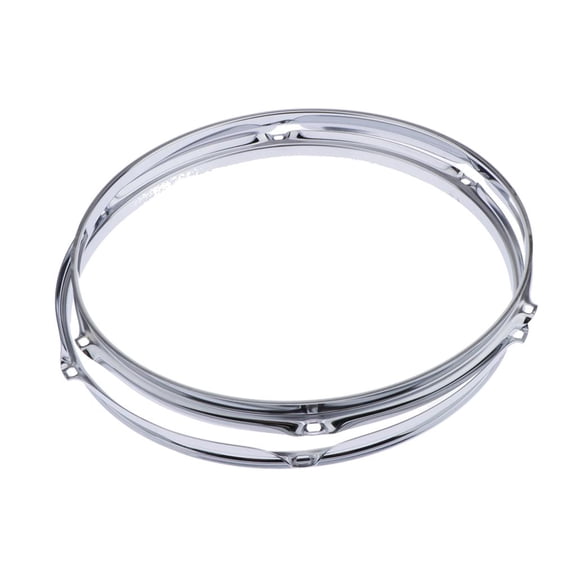 Heavy Duty 14 Inch 6 Lug Snare Drum Hoop Rim Batter Hoop 1.2Mm (Pack Of 2)