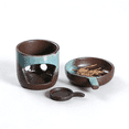 thumbnail image 6 of Rustic Ceramic Wax Melt Warmer with Removable Ceramic Bowl Tealight Candle Oil Burner for Essential Oils Vintage Aromatherapy Diffuser Home Decor Blue, 6 of 8