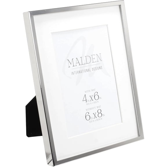 Simplicity Silverplate Matted 4x6 6x8 frame by Malden - 4x6