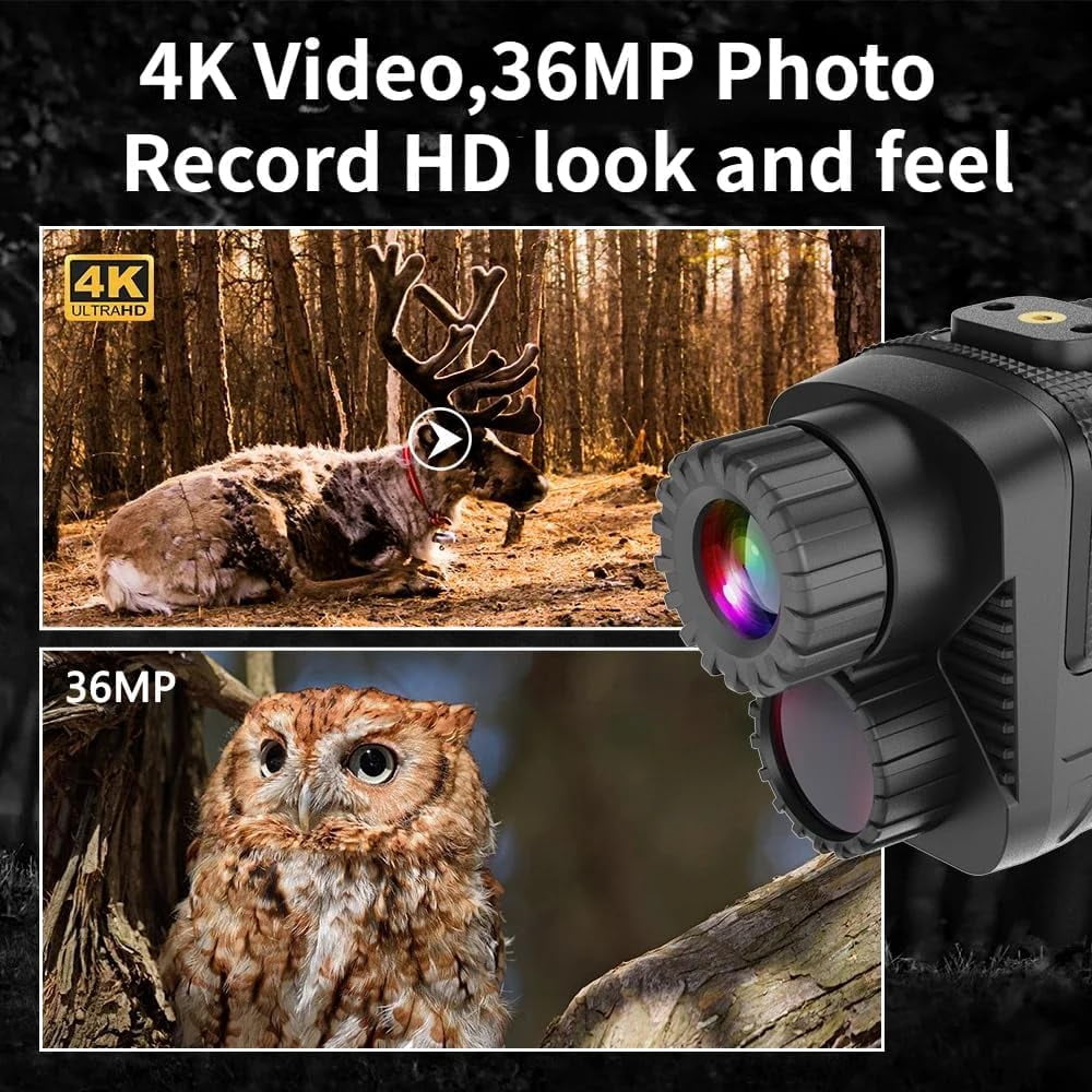 Head-Mounted Night Vision Goggles - Rechargeable Hands Free Night Vision Binoculars Goggles,1312FT Digital Infrared Viewing for Adults