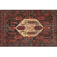 thumbnail image 1 of Ahgly Company Machine Washable Indoor Rectangle Traditional Brown Area Rugs, 2' x 4', 1 of 7