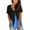 Blue summer womens Shirt, variant on Womens Tops Dressy Casual,Women's Shirts V-Neck Summer Tops T Shirt Short Sleeve Color Block Flame Printing Loose Fit Tunic Blouses