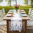 thumbnail image 4 of Table Runners 70 Inches Long Dress Scarves, Purple Weeping Flowers Farmhouse Coffee/Dining/Kitchen Table Decor, Holiday Table Runner, Spring Floral Elegant Pastoral 13x70 Inch, 4 of 9