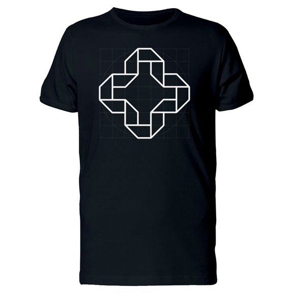 Cool Abstract Geometry Art Tee Men's -Image by Shutterstock