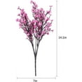 thumbnail image 3 of 15PCS Artificial Baby Breath Flowers Fake Silk Real Touch DIY Floral Bouquets Decor Wedding Party Decoration Arrangements-Burgundy, 3 of 3