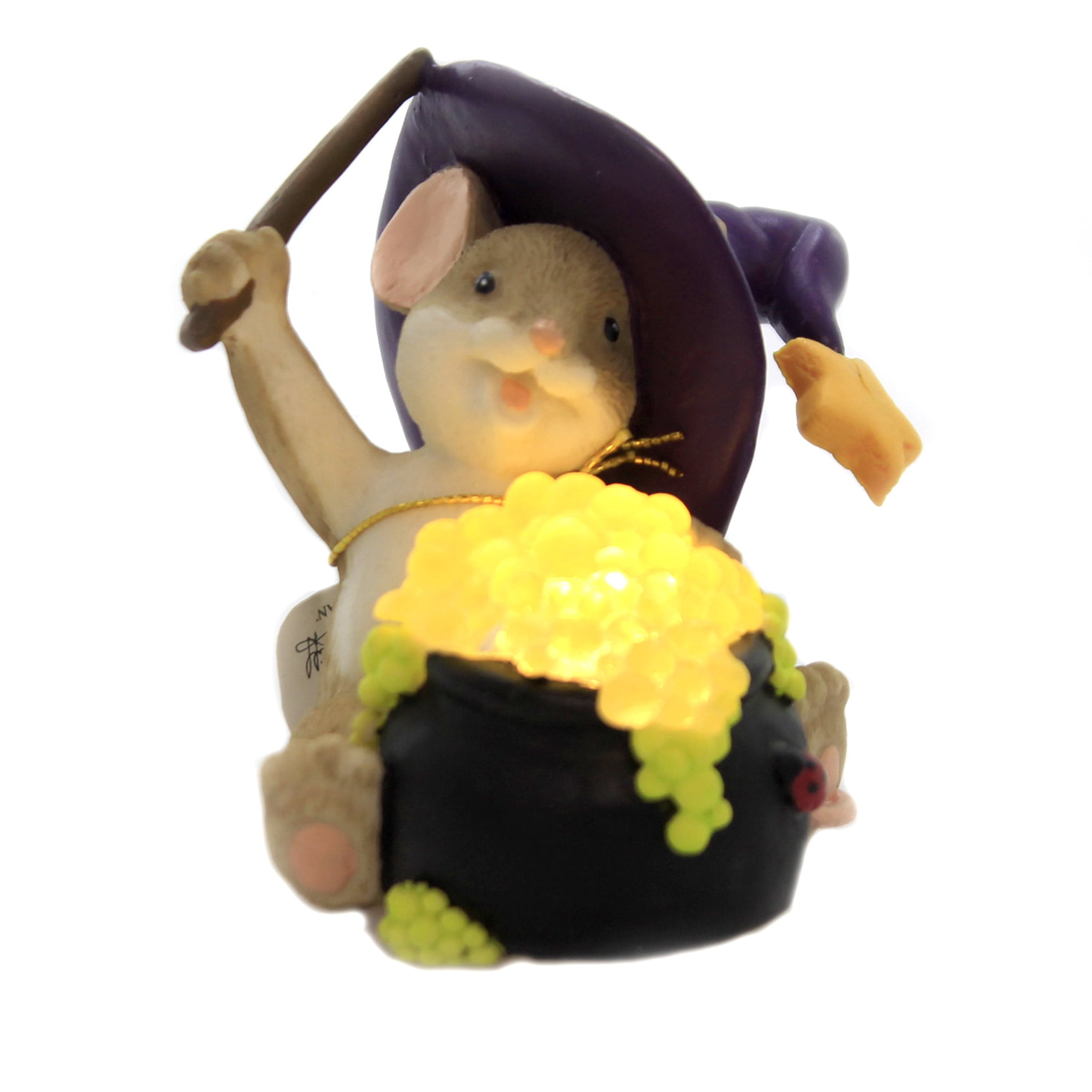 by Roman Charming Tails MOUSE IN WREATH Night Light