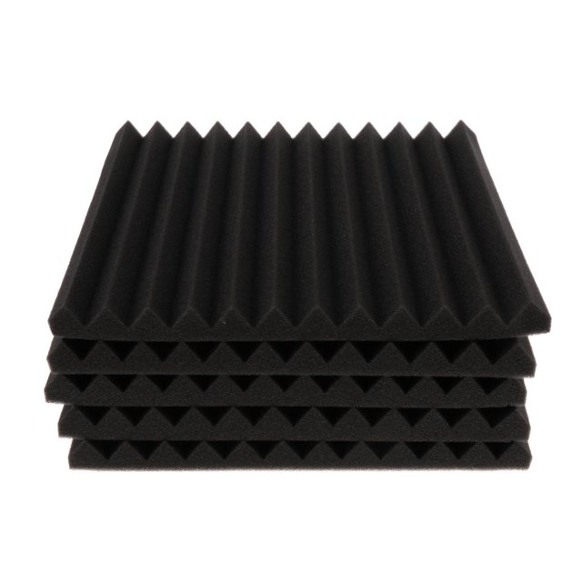 Paneles Profesionales de Espuma Acústica, Esponja Amortiguadora de Ruido, Paquete de 5 Accesorios para Tratamiento Acústico Yuyangstore Panel de espuma acústica de estudio