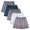 Blue Grey Multi Pack of 5, variant on Natural Feelings Cotton Woven Mens Underwear Boxers Underwear Classic Mens Boxer Shorts