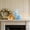 Blue, variant on Ceramic Bunny Rabbit Figurine Porcelain Bunny Statue Spring Easter Home Decoration White Rabbit Ornament Desk Shelf Mantel Living Room Table Decor Gift Collectible Sculpture