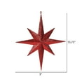 thumbnail image 2 of Vickerman 15.75" Red Iridescent Glitter Bethlehem Star Christmas Ornament, 2 of 2