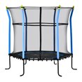 thumbnail image 1 of Soozier Trampoline pour Enfants de 64 Pouces avec Filet de Protection pour Intérieur/extérieur, Bleu, 1 of 9