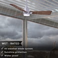 thumbnail image 2 of Matthews Fan Company AKLK-BN-WN-72 Alessandra 72” Brushed Nickel Ceiling Fan with 3 Walnut Blades, Integrated LED Light Kit, Remote Control, Indoor/Outdoor Wet Rated, 2 of 6