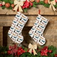 thumbnail image 6 of Uemuo Dogs Pug Print Christmas Stockings, 18inch Xmas Hanging Stocking Decorations for Christmas Party Family Decor, 6 of 7