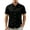Black, variant on Boyscolos Mens Slim Fit Shirt Short Sleeve Button Down Dress Shirt Stretch Business Casual Summer Office Wear Red S