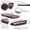 thumbnail image 3 of Dockem iPhone 11 Luxe M1 Card Case; Built-in Metal Plate, 1 Lay-Flat Card Slot, Black/Grey, 3 of 9