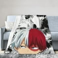 thumbnail image 5 of My Hero Academia Blanket, Anime Throw Blanket For Couch Sofa Bed, Soft Cozy Lightweight Warm Flannel Blanket, Home Decor, Anime Gifts For Boys Girls Kids Teens, 80"X60", 5 of 9