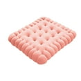 thumbnail image 5 of figatia Biscuit Shape Cushion Biscuit Pillow Butt Cushion Soft Comfortable Modern Throw Pillow Chair Pad for Bar Tatami Office Chair Gift Square, 5 of 8