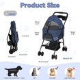 thumbnail image 6 of Dapmiu Pet Stroller with Removable Carrier,8KG Capacity Dog & Cat Stroller,Foldable with 360 Wheels & Safety Belt - Breathable Mesh,Large Storage Basket,Ideal for Walking,Shopping, and Travel, 6 of 8