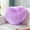 Purple#2, variant on Heart Shaped Pillow, Faux Fur Decorative Cushion for Sofa, Bed, Living Room, Office, 13.77x17.71 Inches, Soft, Cute Gift for Women, Girls, Multiple Colors