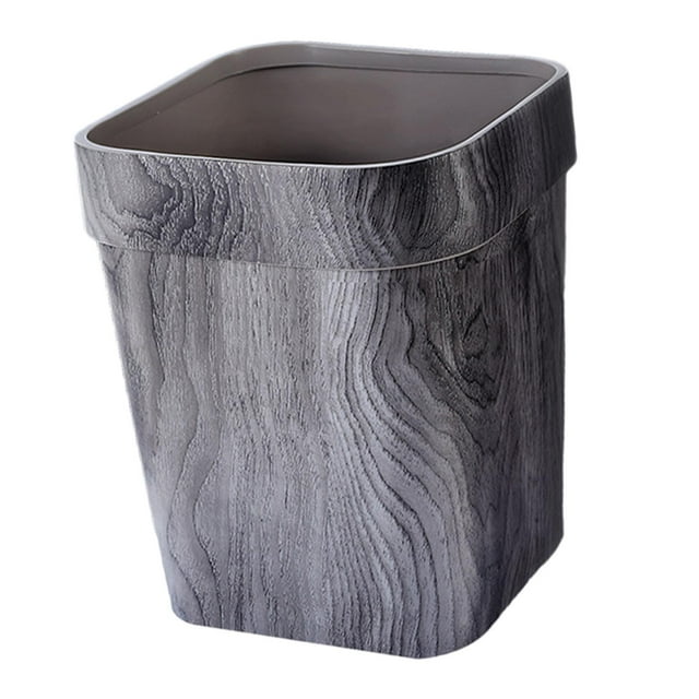 Bote de Basura pequeño Bote de Basura Bote de Basura Cuadrado de 14 L Bote de Basura para baños Dormitorios Dormitorio Oficina Cocina , GRIS