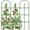 Green, variant on Garden Trellis for Climbing Plants Outdoor, 47.2" H*35.4" W Rustproof Sturdy Garden Arch Trellis for Potted Climbing Cucumber Tomato Rose Vegetable Flower Plant Trellises