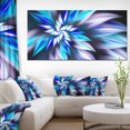 thumbnail image 1 of Dancing Bleu Clair Pétales de Fleurs - Impression sur Toile Florale, 1 of 3