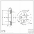 thumbnail image 3 of Front Dynamic Friction Company Disc Brake Rotor 600-76142 (1) For 2010-2022 Lexus GX460, 2010-2022 Toyota 4Runner, 3 of 4