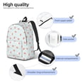 thumbnail image 5 of Daiia Strawberry Vintage Canvas Backpack for Men and Women ,Hiking Backpack,Travel Laptop Bag for School,Large Capacity Backpack, 5 of 8