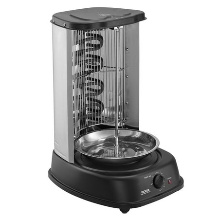 VEVOR Shawarma Grill Machine, Vertical Chicken Shawarma Cooker Machine Countertop, Electric Stainless Steel Broiler Gyro Rotisserie Oven Doner Kebab M