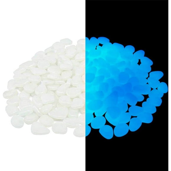 Glow in The Dark Stones Garden Pebbles Rocks Indoor Outdoor Decor Luminous Stone