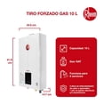 thumbnail image 2 of Calentador de agua Tipo Instantáneo 6 L/min Gas LP Rheem Instantáneo, 2 of 9