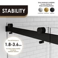 thumbnail image 2 of Marcelo 60" W x 58" H By Pass Tub Door in Matte Black with Clear Glass, 2 of 14