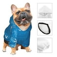 thumbnail image 3 of Fotbe Blue Christmas Sudadera con Estampado para Perros Pequeños – Suéter con Capucha para Mascotas, Tela Suave de Forro Polar con Bolsillo-Small, 3 of 7
