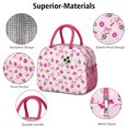 thumbnail image 4 of Womens Pink Football and Flowers Pattern Lunch Box for Work,Insulated Lunch Bag for Women,Loncheras Para Mujer,Leakproof Adult Lunch Bag for Work,Beach,Travel,Picnic,Camping, 4 of 7