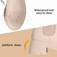 thumbnail image 3 of Elastic Chelsea Ankle Boots for Women Fashion Lug Sole Chunky Heels Comfortable Platform Ankle Booties, 3 of 6