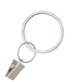 thumbnail image 3 of Better Homes & Gardens Plated Brushed Nickel Curtain Clip Rings (7 Pack), 3 of 9