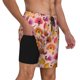 thumbnail image 2 of Fotbe Happy Thanksgiving Turkey Traje de Baño para Hombre – Shorts de Natación de Secado Rápido con Forro y Bolsillos-Large, 2 of 6