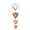 E, variant on BOBOMOTI Heart Ornaments Valentine's Day Romantic Heart Shape Ornament Decorations Xmas Valentines Day Wedding Anniversary Party Home Decor