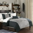 thumbnail image 2 of Madison Park MP13-1741 Attingham Coverlet Set, Full/Queen, Black, 2 of 3