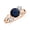 Blue Sapphire, variant on Three Stone Moissanite Engagement Rings for Women 925 Sterling Silver Twisted Solitaire Diamond Ring White Gold Infinity Wedding Anniversary Ring Size 5