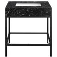 thumbnail image 4 of Maklaine Contemporary Black Artificial Marble Bathroom Vanity, 4 of 6